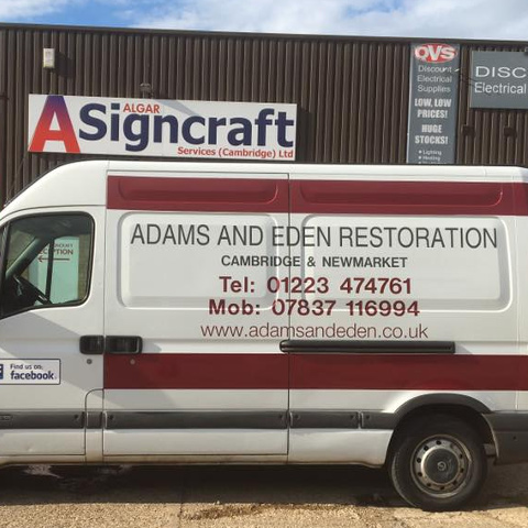 The Adams and Eden Restoration van.