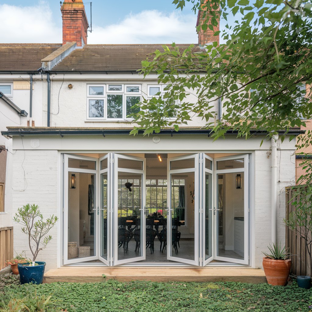 Modern bi-fold doors